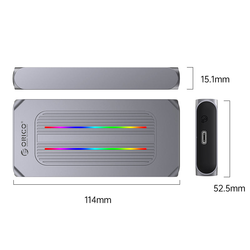 Caja Externa M.2 SSD ORICO hasta 4TB