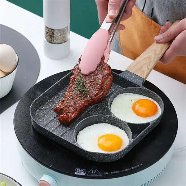 CookMaster® 🍳¡Cocina más, limpia menos!🍴Sartén Antiadherente de 3 Puestos👨🍳