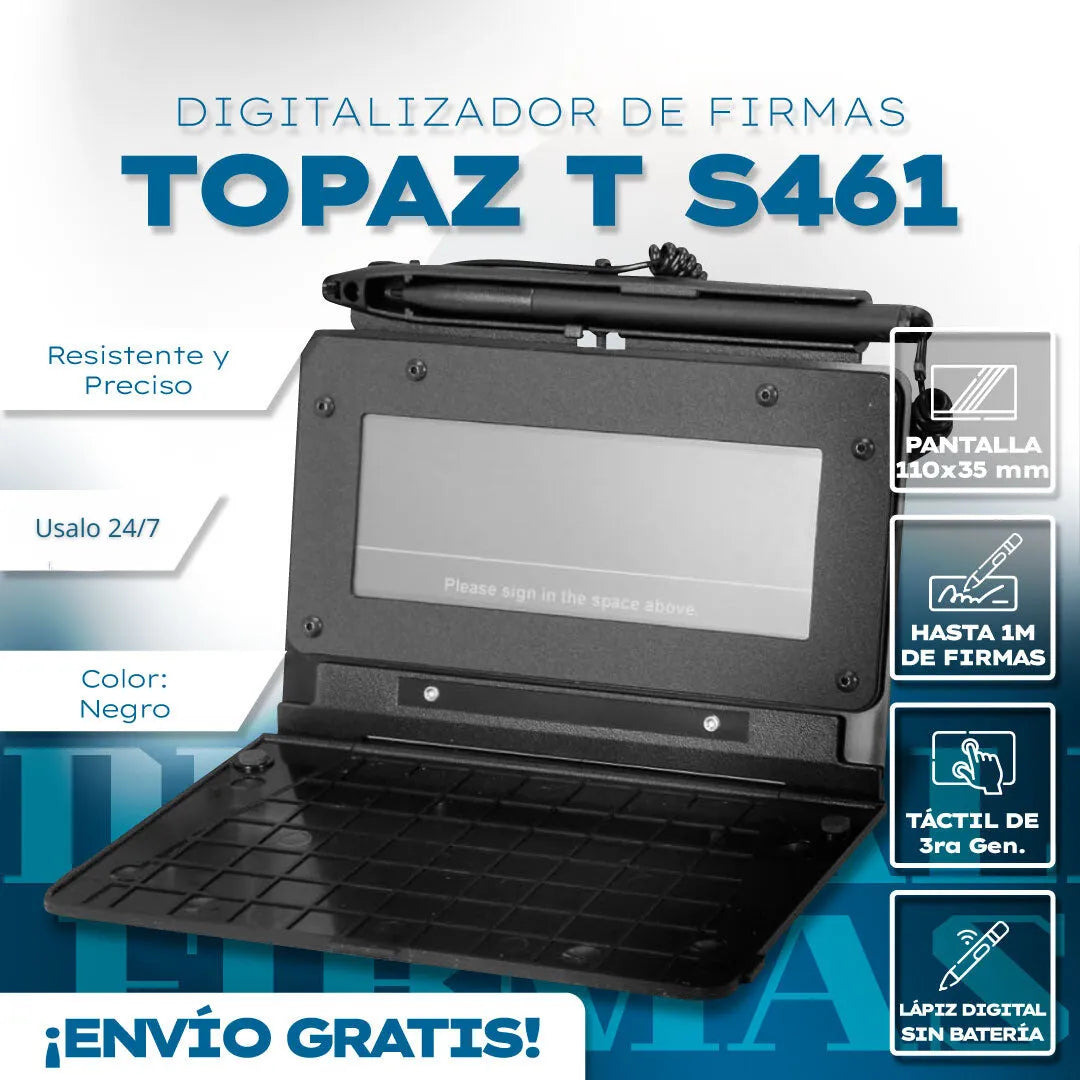 SigLite®✍️¡Mejora la calidad de tus firmas con TOPAZ T-S461!🔥Digitalizador de firmas