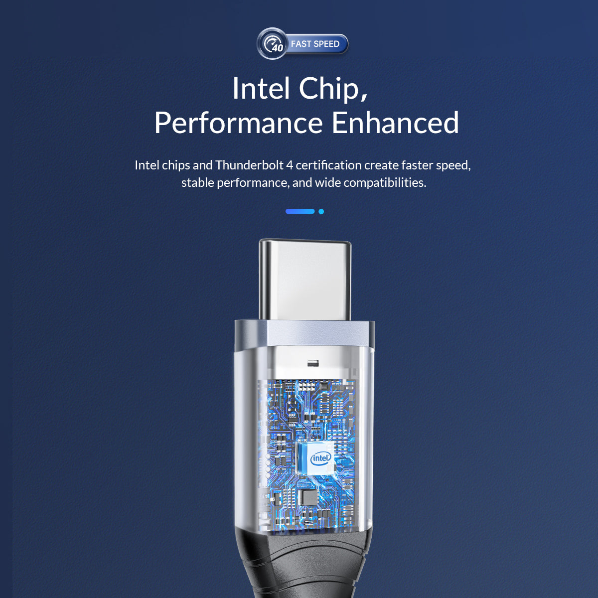 Cable de datos Thunderbolt 4 ORICO