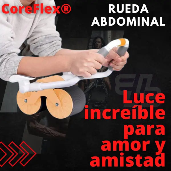 CoreFlex®😄ALFOMBRA GRATIS💪¡Transforma Tu Cuerpo Desde Casa!🏋️‍♀️Rueda Abdominal