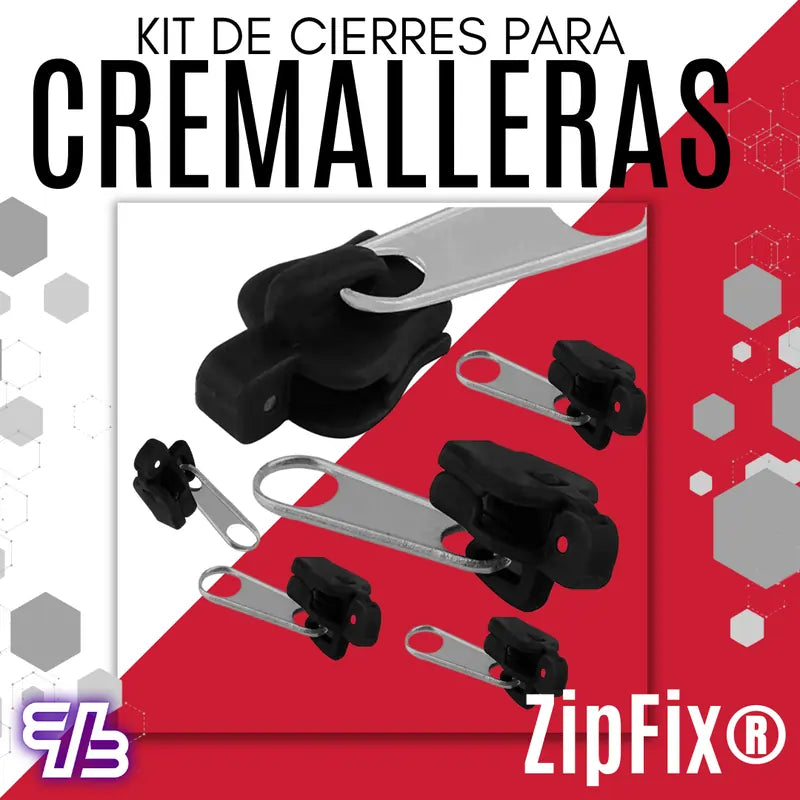 ZipFix® 🛠️¡Repara Cremalleras en Segundos✨Kit de 6 cierres de cremallera🔧